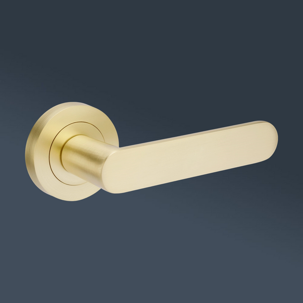 Zanda Duke Lever Set Door Handles Only Satin Brass