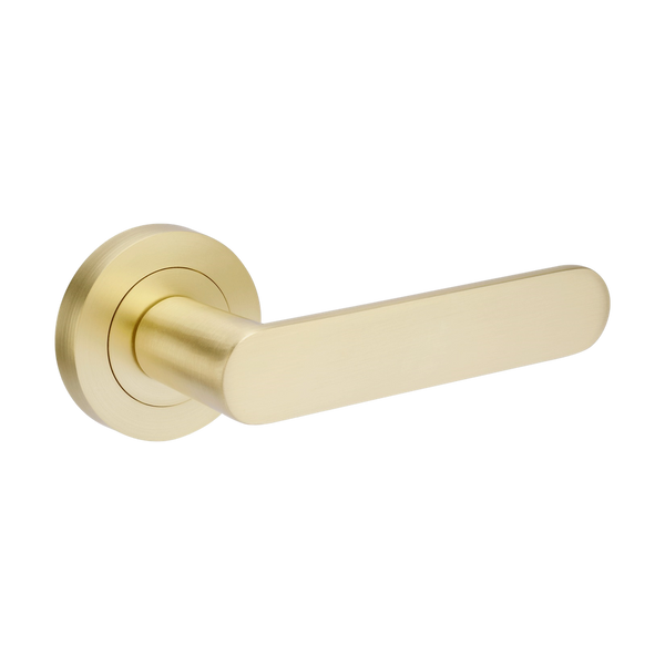 Zanda Duke Dummy Lever Set Door Handle Satin Brass