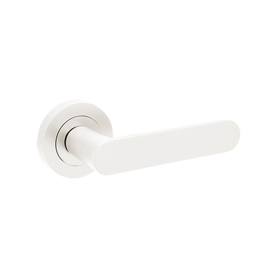 Zanda Duke Privacy Lever Set Door Handle White