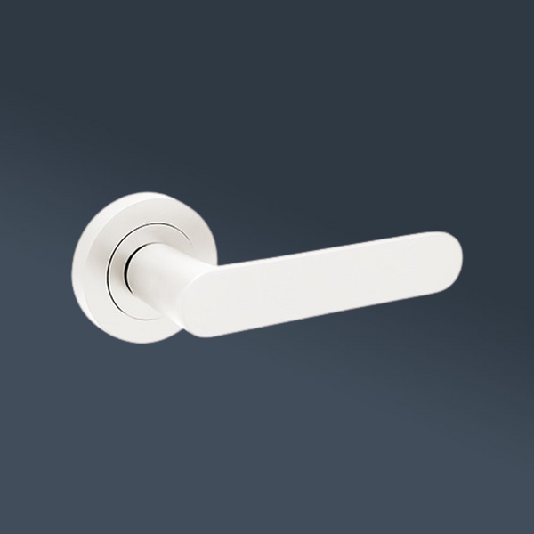 Zanda Duke Privacy Lever Set Door Handle White