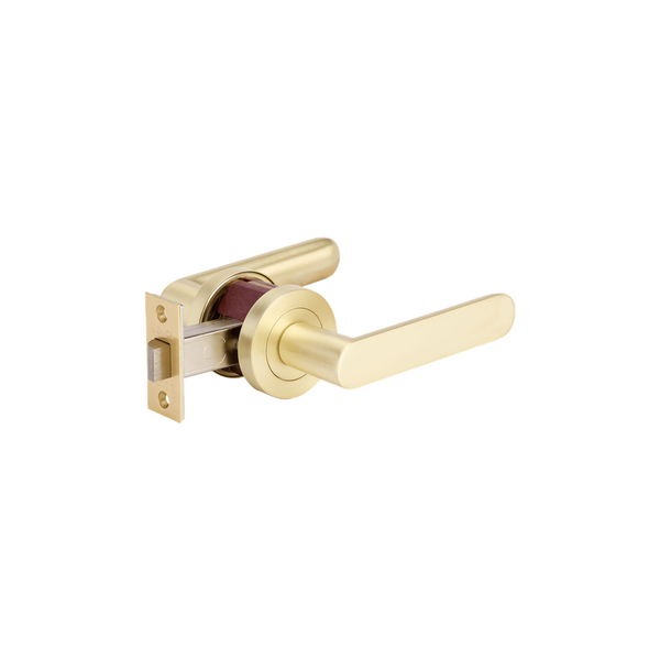 Zanda Duke Passage Lever Set Door Handle Satin Brass