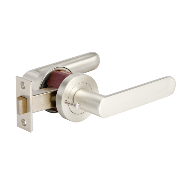 Zanda Duke Privacy Lever Set Door Handle Brushed Nickel