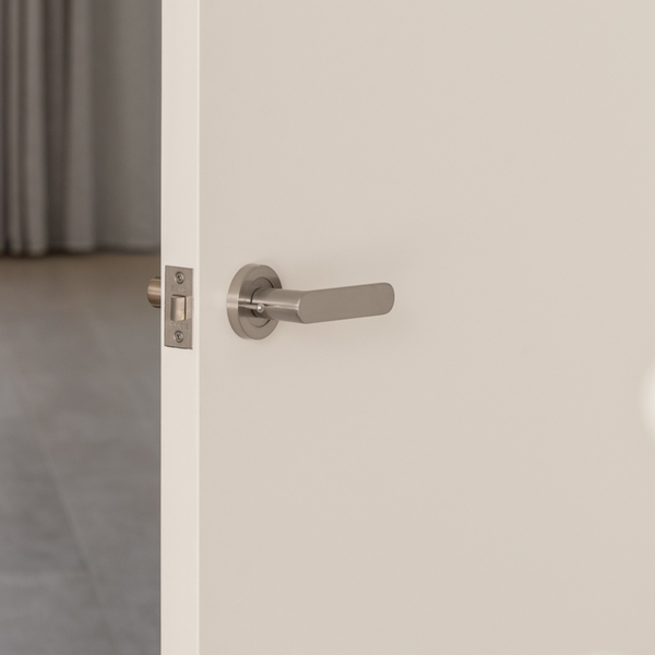 Zanda Duke Privacy Lever Set Door Handle Brushed Nickel