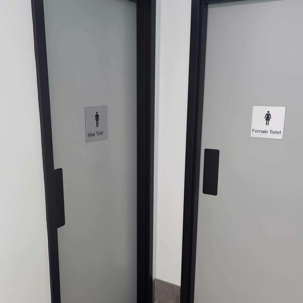 Zanda Push And Pull Plate Set Matte Black