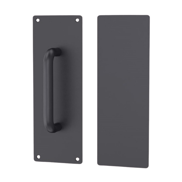 Zanda Push And Pull Plate Set Matte Black