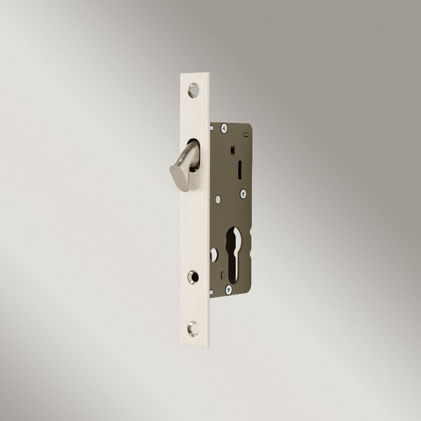 Zanda Narrow Sliding Door Euro Mortice Lock Stainless Steel