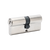 Zanda Euro Double Cylinder Satin Chrome