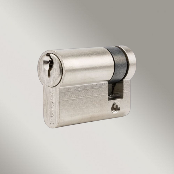 Zanda Euro Half Cylinder Key Brushed Nickel