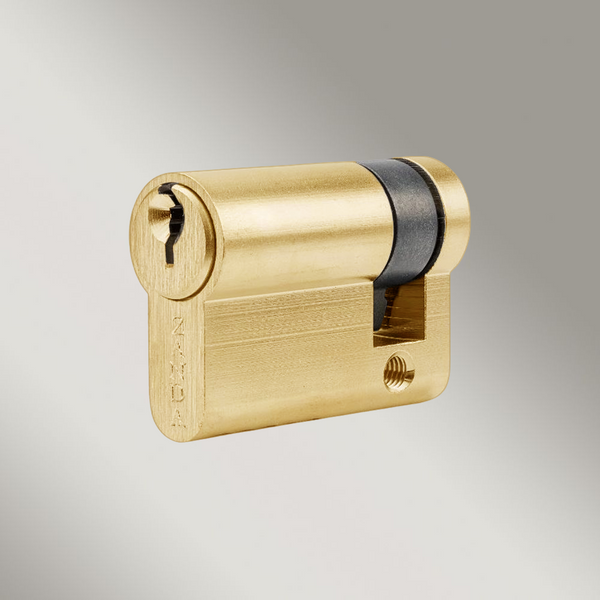 Zanda Euro Half Cylinder Key Satin Brass