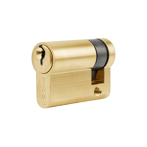 Zanda Euro Half Cylinder Key Satin Brass