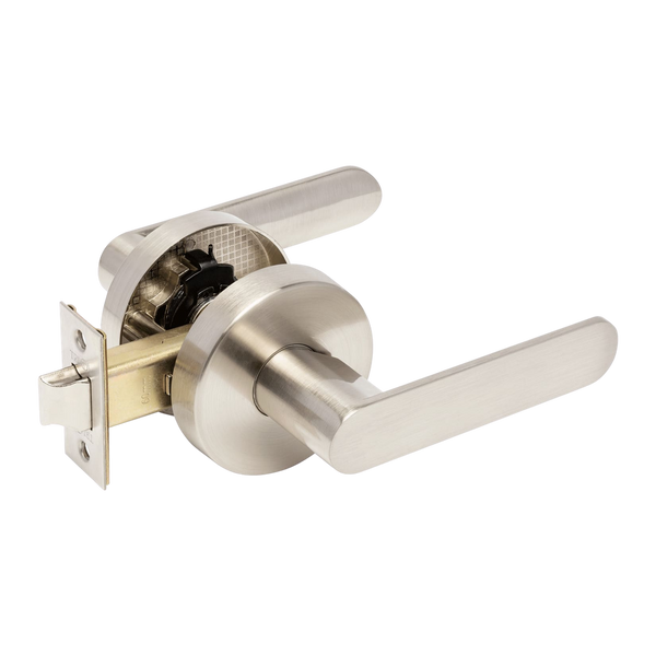 Zanda Sceptre Passage Set Door Handle Brushed Nickel