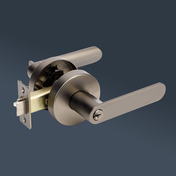 Zanda Sceptre Entrance Set Lever Door Handle Graphite Nickel