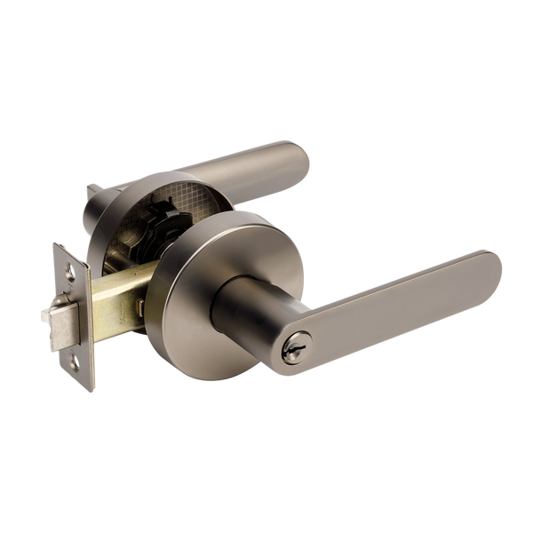 Zanda Sceptre Entrance Set Lever Door Handle Graphite Nickel