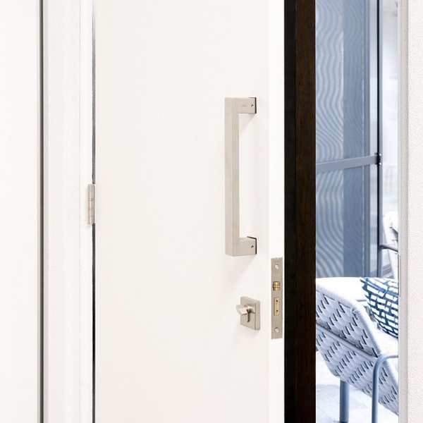 Zanda Square Roller Lock Kits Brushed Nickel