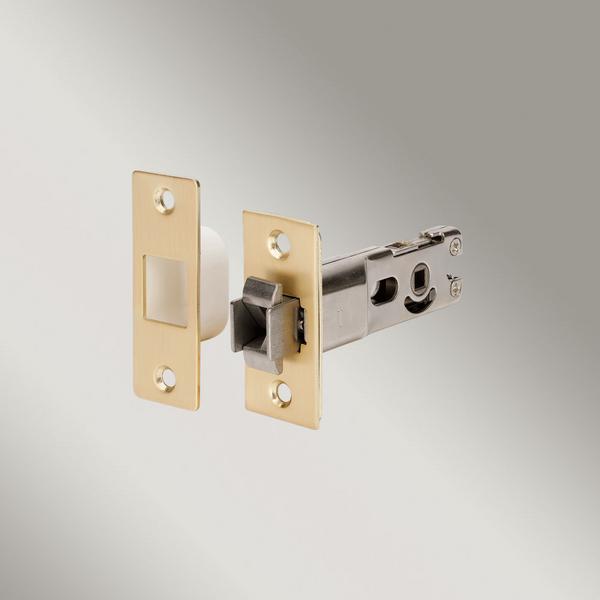 Zanda Sliding Door Tubular Latch Satin Brass