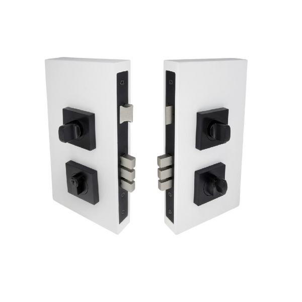 Zanda Double Turn Lock Kits Matte Black
