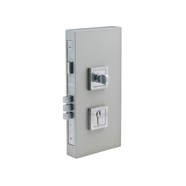 Zanda Double Turn Lock Kits Brushed Nickel