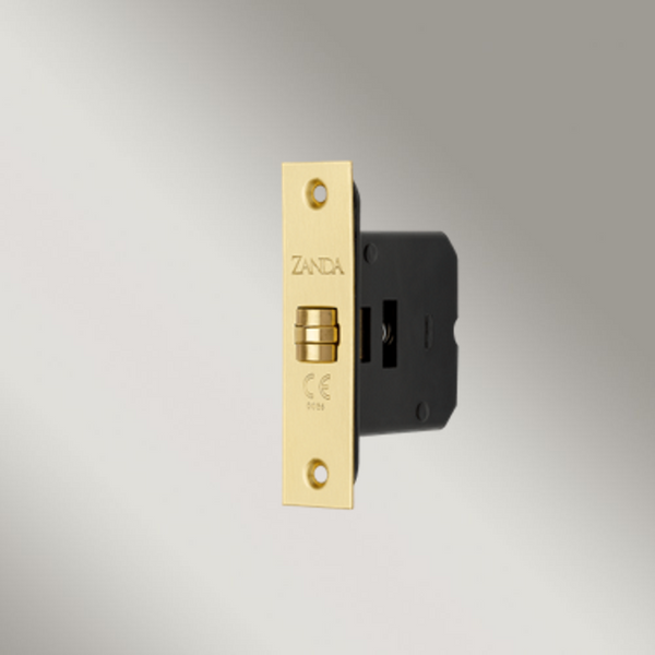 Zanda Roller Mortice Catch Satin Brass