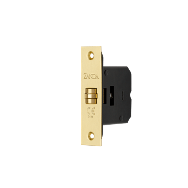 Zanda Roller Mortice Catch Satin Brass