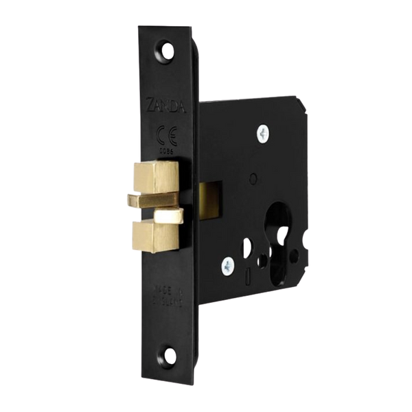 Zanda Sliding Door Euro Mortice Lock Claw Type Matte Black