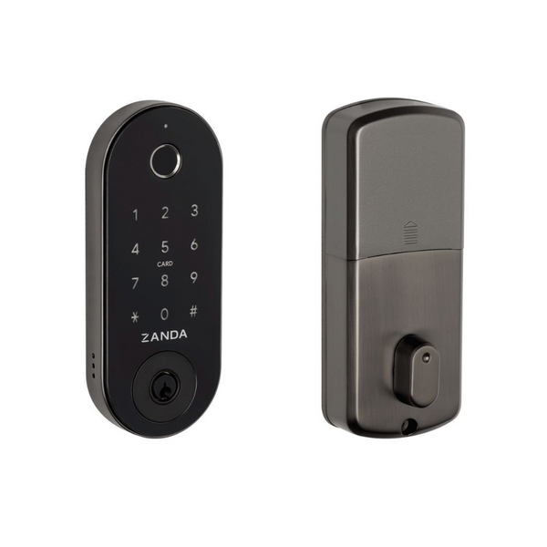 Zanda Stealth Smart Lock Deadbolts Graphite Nickel