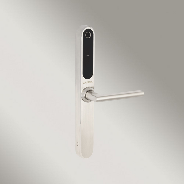 Zanda Stealth Smart Lock Longplates Brushed Nickel