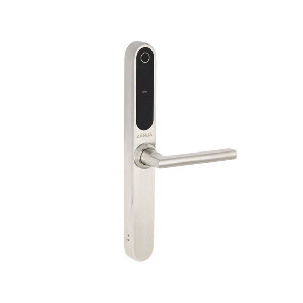 Zanda Stealth Smart Lock Longplates Brushed Nickel