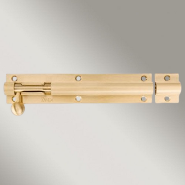 Zanda Barrel Bolts Satin Brass