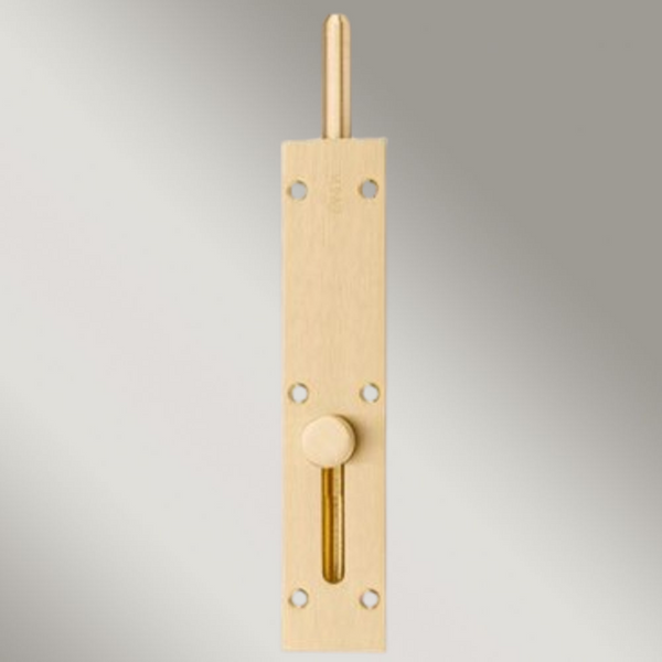 Zanda Reverse Barrel Bolt Satin Brass