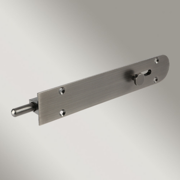 Zanda Reverse Barrel Bolt Radius Graphite Nickel