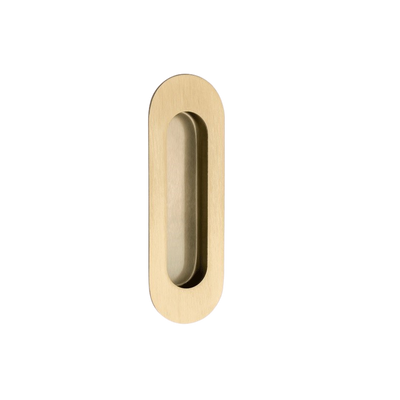 Zanda Duke Flush Pull 120mm Satin Brass