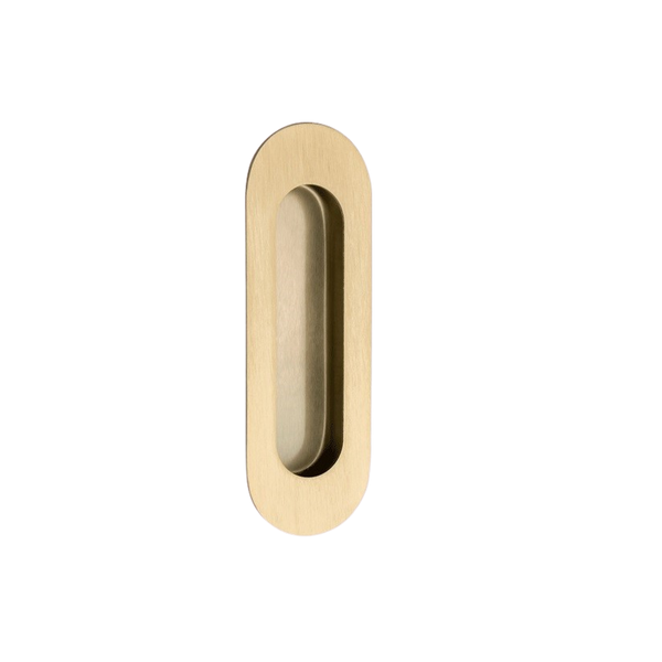 Zanda Duke Flush Pull 120mm Satin Brass