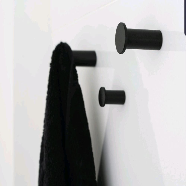Zanda Hat and Coat Hook 50mm Matte Black