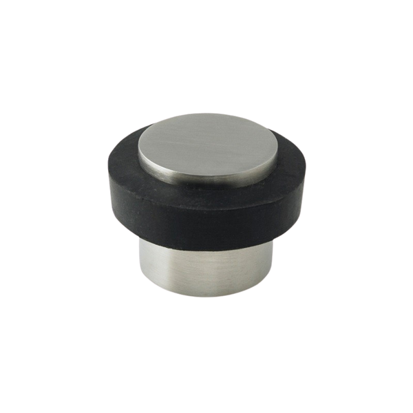 Zanda Round Floor Mount Door Stop 38mm Brushed Nickel