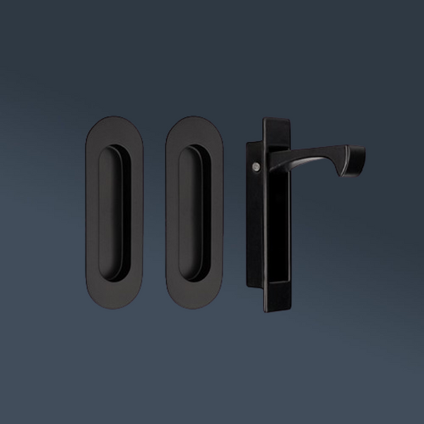 Zanda Duke Flush Pull Kit 120mm Matte Black