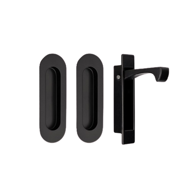 Zanda Duke Flush Pull Kit 120mm Matte Black