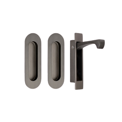 Zanda Duke Flush Pull Kit 120mm Graphite Nickel