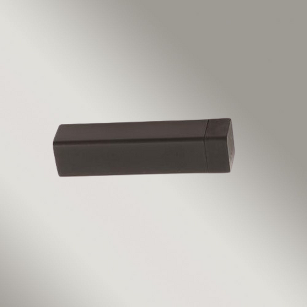 Zanda Square Skirting Fix Door Stop 80mm Matte Black