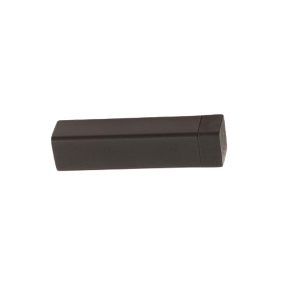 Zanda Square Skirting Fix Door Stop 80mm Matte Black