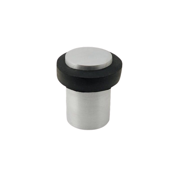 Zanda Round Floor Mount Door Stop 60mm Brushed Nickel