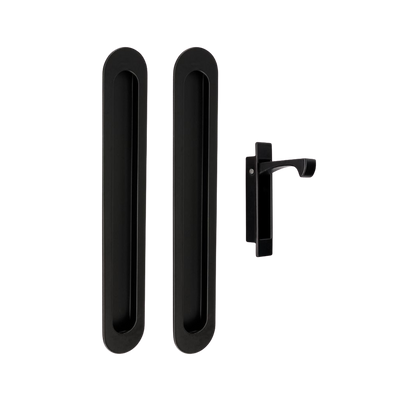 Zanda Duke Flush Pull Kit 250mm Matte Black