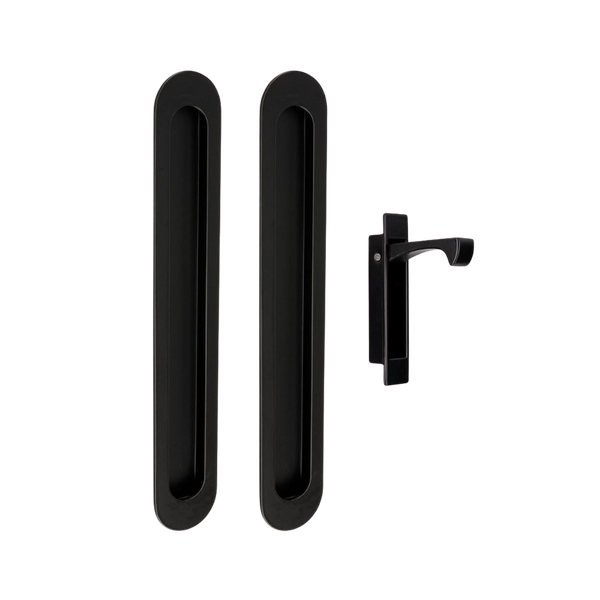 Zanda Duke Flush Pull Kit 250mm Matte Black