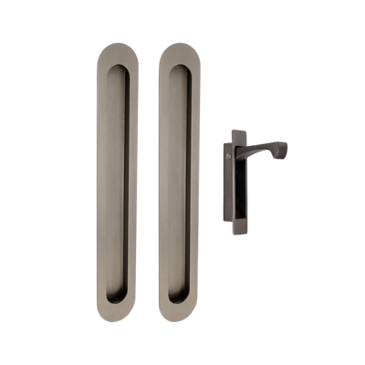 Zanda Duke Flush Pull Kit 250mm Graphite Nickel