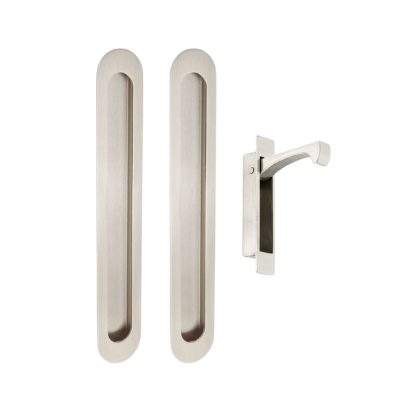 Zanda Duke Flush Pull Kit 250mm Stainless Steel