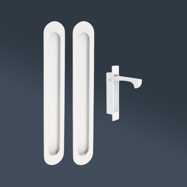 Zanda Duke Flush Pull Kit 250mm White
