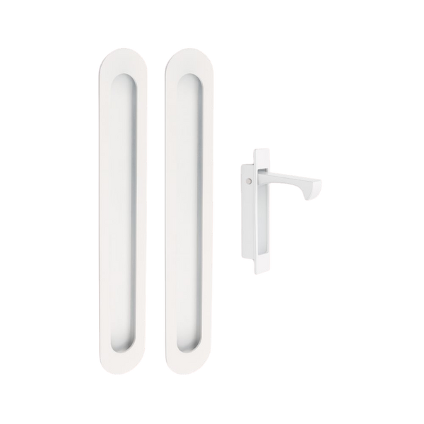 Zanda Duke Flush Pull Kit 250mm White