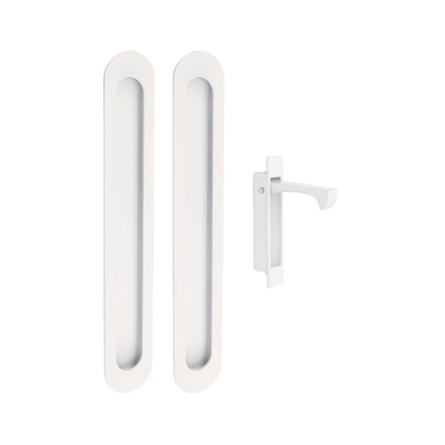 Zanda Duke Flush Pull Kit 250mm White