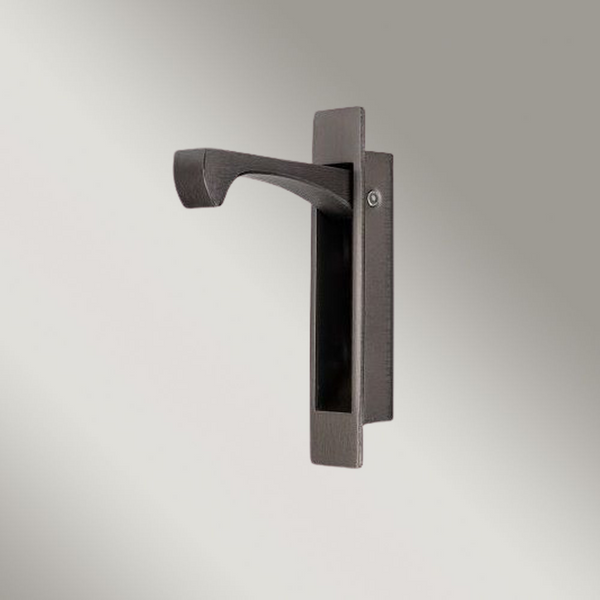 Zanda Sliding Door Edge Pull Graphite Nickel