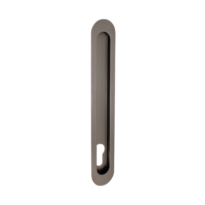Zanda Duke Flush Pull with Euro Cutout 250mm Graphite Nickel