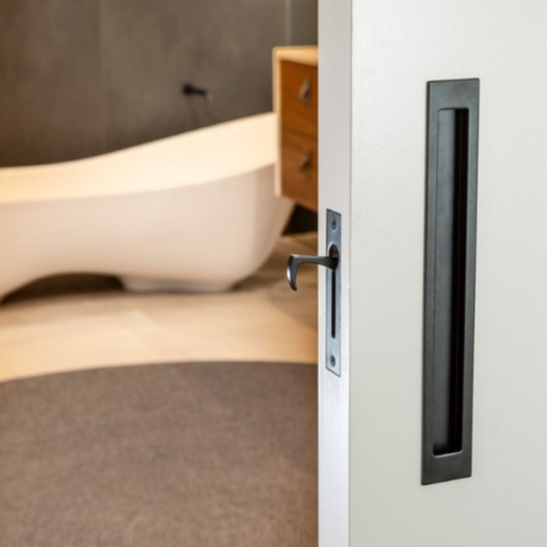 Zanda Verve Flush Pull Kit Matte Black